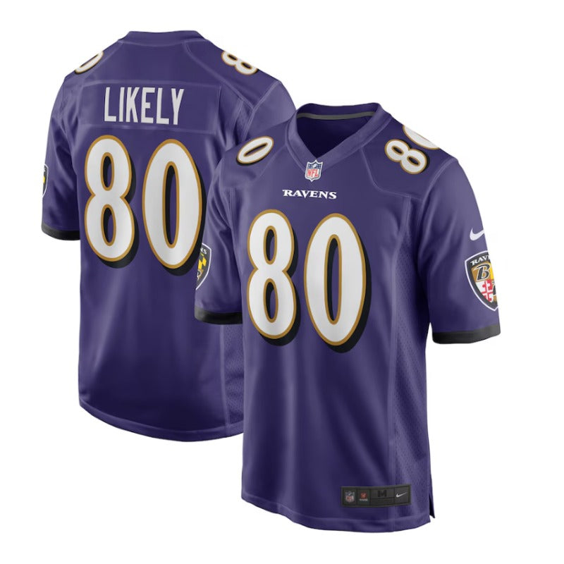 New Season Adult Baltimore Ravens Isaiah Likely NO.80 Football Jerseys