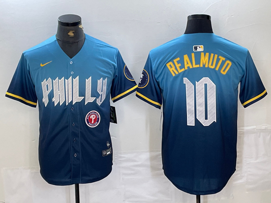 Men/Women/Youth Philadelphia Phillies J.T. Realmuto #10 baseball Jerseys