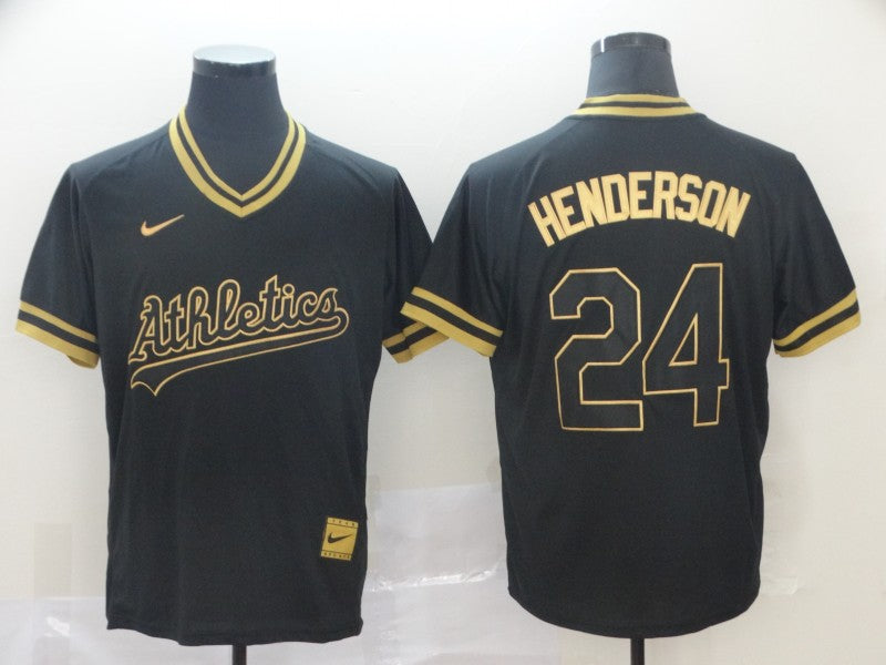 Men/Women/Youth Oakland Athletics Rickey Henderson NO.24 baseball Jerseys