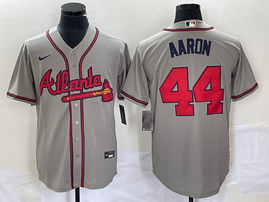 Men/Women/Youth Atlanta Braves Hank Aaron #44 baseball Jerseys