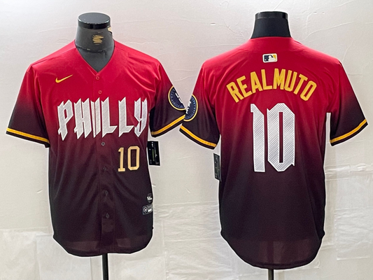 Men/Women/Youth Philadelphia Phillies J.T. Realmuto #10 baseball Jerseys