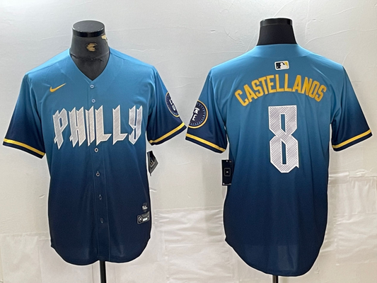 Men/Women/Youth Philadelphia Phillies Nick Castellanos  #8 baseball Jerseys