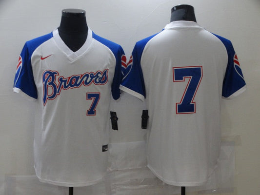 Men/Women/Youth Atlanta Braves Dansby Swanson #7 baseball Jerseys