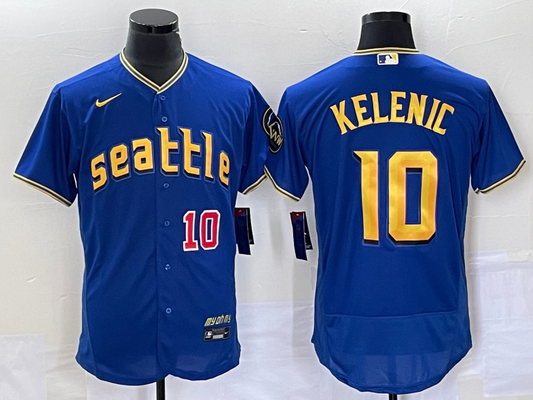 Men/Women/Youth Seattle Mariners Jarred Kelenic #10 baseball Jerseys