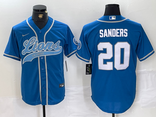 men/women/kids Detroit Lions  Barry Sanders NO.20 baseball Jerseys