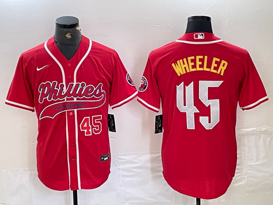 Men/Women/Youth Philadelphia Phillies  Zack Wheeler #45 baseball Jerseys