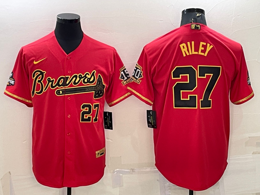 Men/Women/Youth Atlanta Braves Austin Riley #27 baseball Jerseys