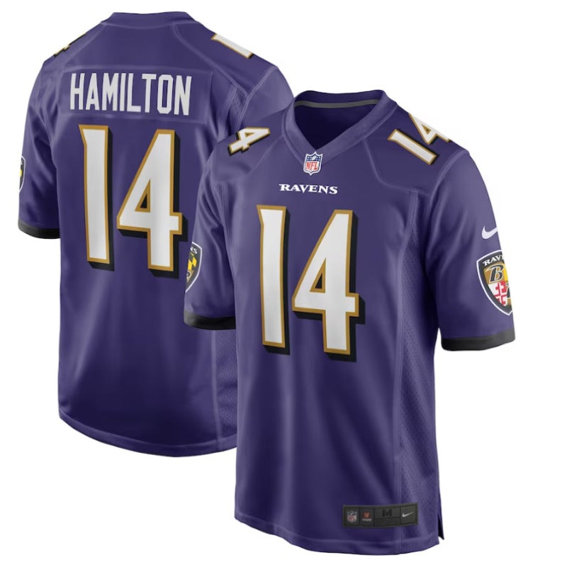 New Season Adult Baltimore Ravens Kyle Hamilton NO.14 Football Jerseys