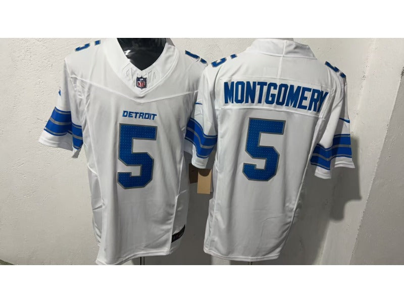 Adult Detroit Lions David Montgomery NO.5 Football Jerseys