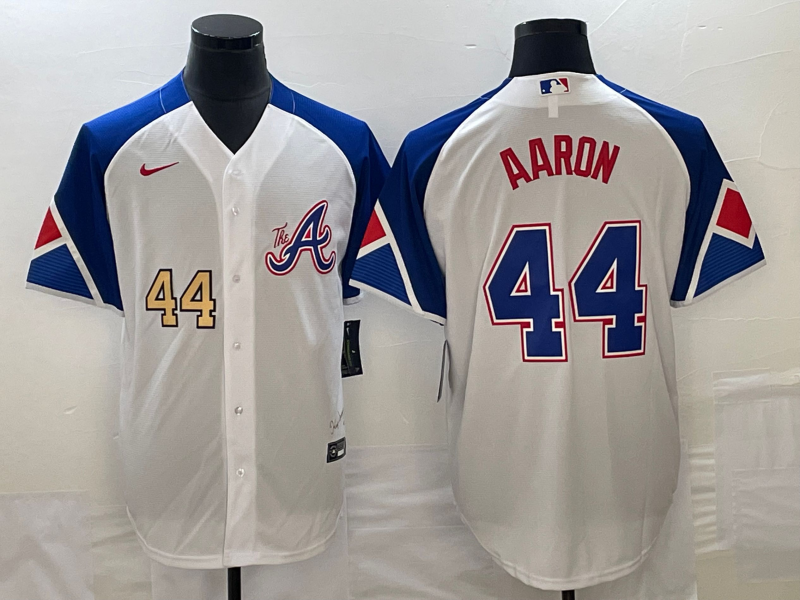 Men/Women/Youth Atlanta Braves  Hank Aaron #44 baseball Jerseys