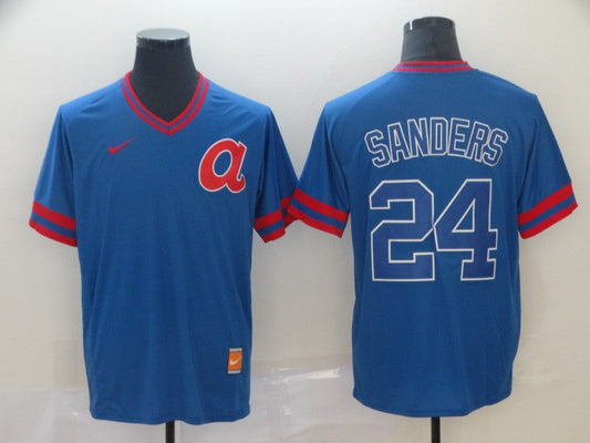 Men/Women/Youth Atlanta Braves Deion Sanders #24 baseball Jerseys