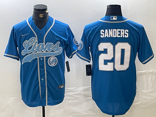 men/women/kids Detroit Lions  Barry Sanders NO.20 baseball Jerseys