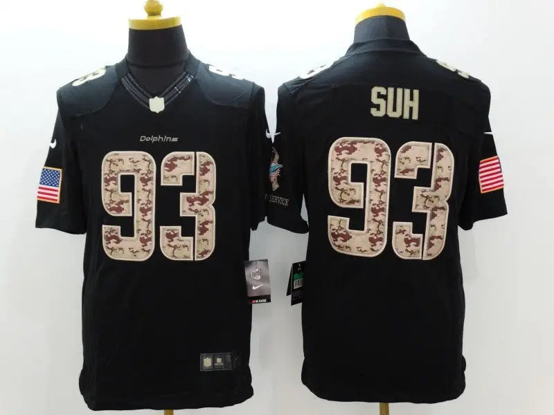 Adult Miami Dolphins Ndamukong Suh NO.93 Football Jerseys