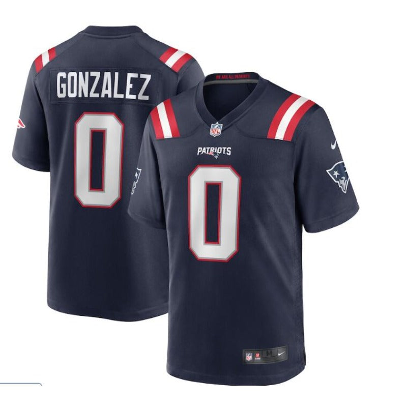 New Season Adult New England Christian Gonzalez  NO.0 Football Jerseys