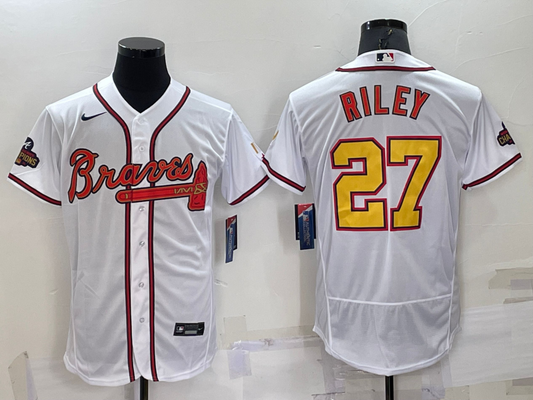 Men/Women/Youth Atlanta Braves Austin Riley #27 baseball Jerseys