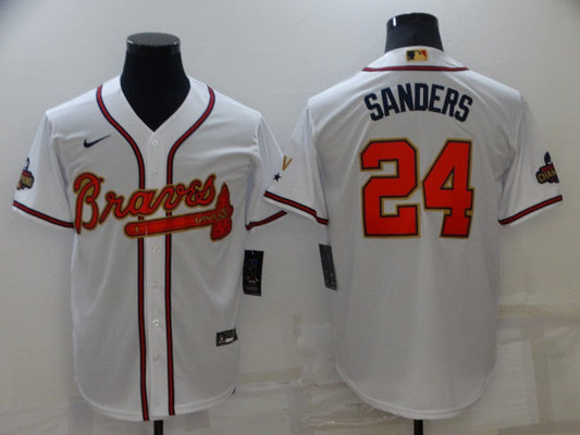 Men/Women/Youth Atlanta Braves Deion Sanders #24 baseball Jerseys