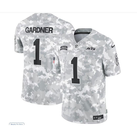 men/women/kids New York Jets Sauce Gardner No.1 2024 Salute To Service Jersey