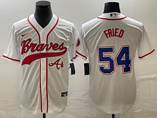 Men/Women/Youth Atlanta Braves Max Fried #54 baseball Jerseys