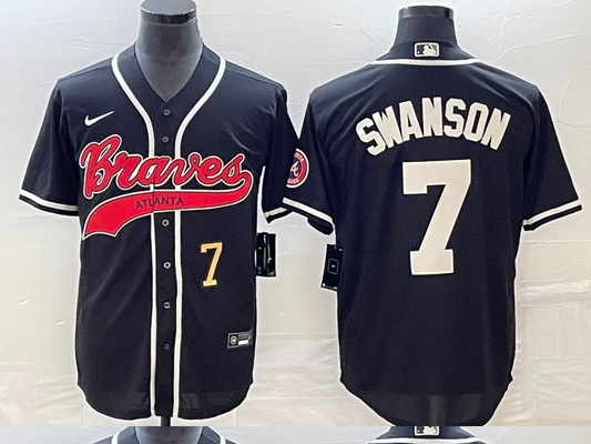 Men/Women/Youth Atlanta Braves Dansby Swanson #7 baseball Jerseys