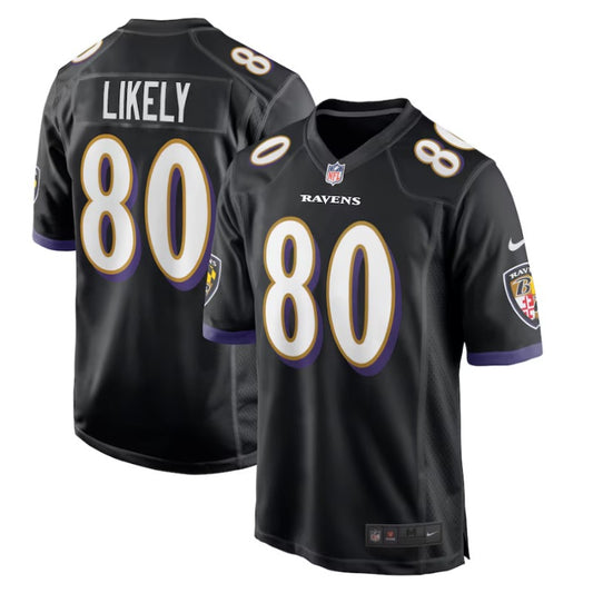 New Season Adult Baltimore Ravens Isaiah Likely NO.80 Football Jerseys