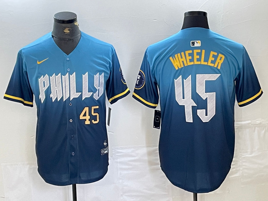 Men/Women/Youth Philadelphia Phillies  Zack Wheeler #45 baseball Jerseys