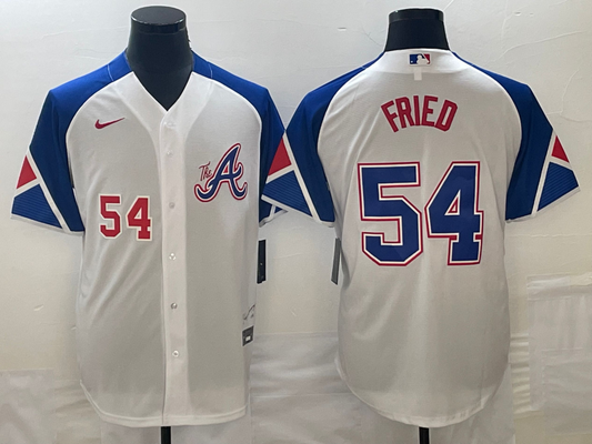 Men/Women/Youth Atlanta Braves Max Fried #54 baseball Jerseys