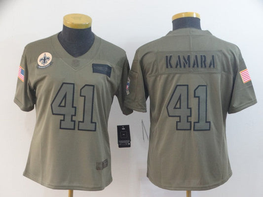 Women's New Orleans Saints Alvin Kamara NO.41 Football Jerseys