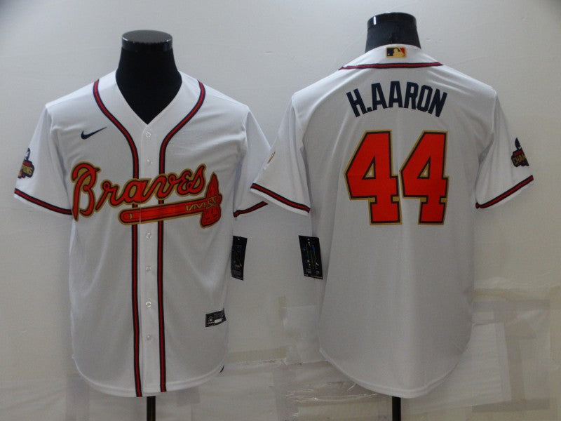 Men/Women/Youth Atlanta Braves Hank Aaron #44 baseball Jerseys