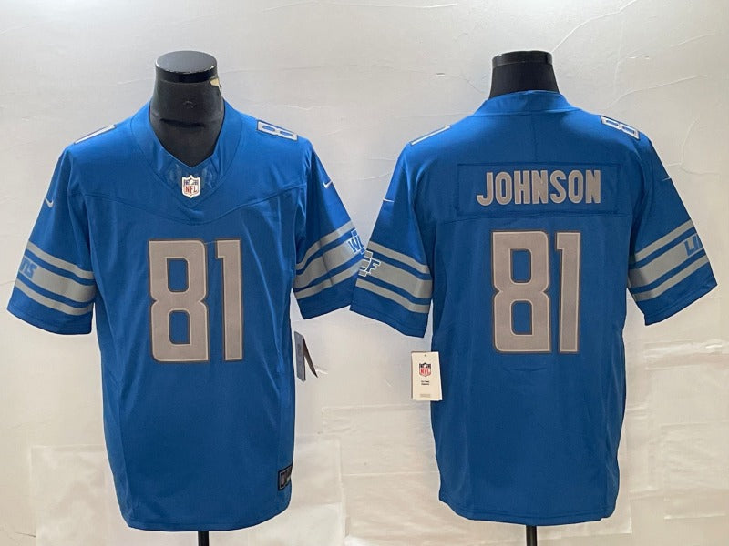 Adult Detroit Lions Calvin Johnson NO.81 Football Jerseys