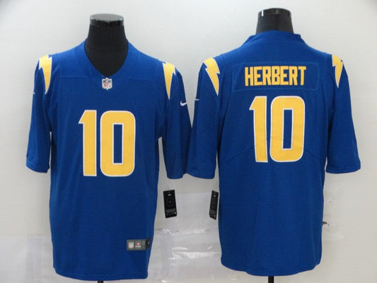 Adult Los Angeles Chargers Justin Herbert NO.10 Football Jerseys