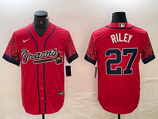 Men/Women/Youth Atlanta Braves Austin Riley #27 baseball Jerseys