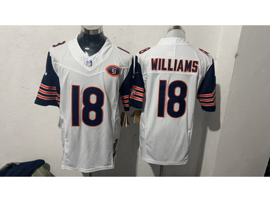 Adult Chicago Bears Caleb Williams NO.18 Football Jerseys