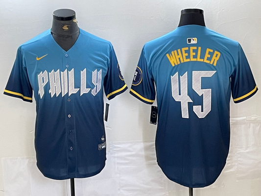 Men/Women/Youth Philadelphia Phillies  Zack Wheeler #45 baseball Jerseys