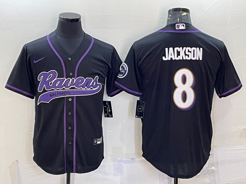 Adult Baltimore Ravens Lamar Jackson NO.8 Football Jerseys