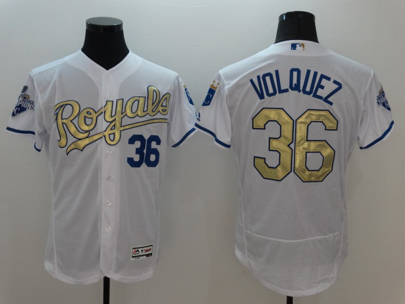 Men/Women/Youth Kansas City Royals Edinson Vólquez #36 baseball Jerseys