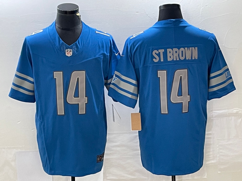 Adult Detroit Lions Amon-Ra St. Brown NO.14 Football Jerseys