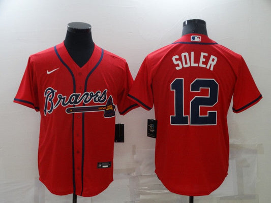 Men/Women/Youth Atlanta Braves Jorge Soler #12 baseball Jerseys