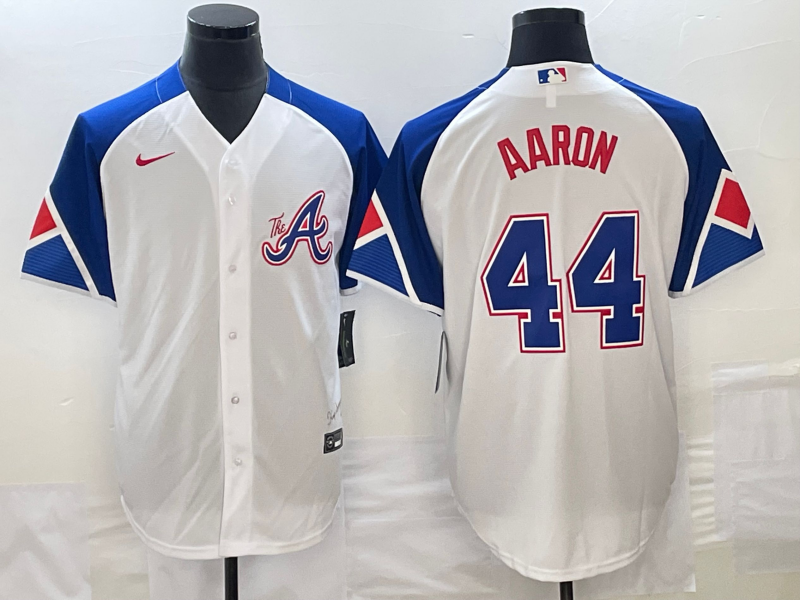 Men/Women/Youth Atlanta Braves  Hank Aaron #44 baseball Jerseys