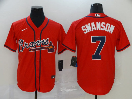 Men/Women/Youth Atlanta Braves Dansby Swanson #7 baseball Jerseys