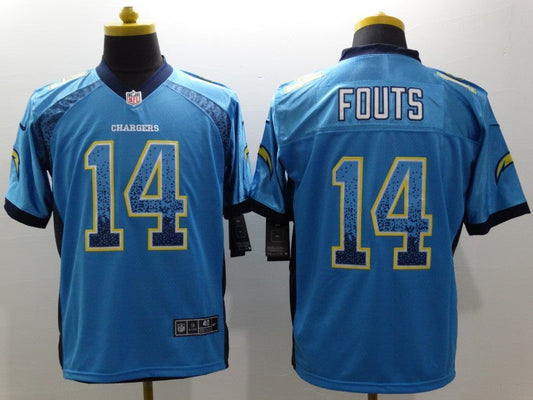 Adult Los Angeles Chargers Dan Fouts NO.14 Football Jerseys