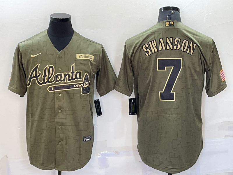 Men/Women/Youth Atlanta Braves Dansby Swanson #7 baseball Jerseys