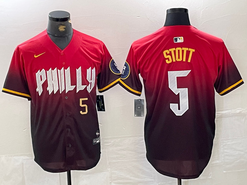 Men/Women/Youth Philadelphia Phillies Bryson Stott #5 baseball Jerseys