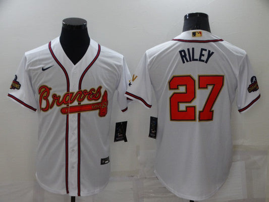 Men/Women/Youth Atlanta Braves Austin Riley #27 baseball Jerseys