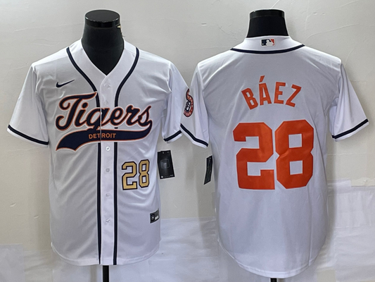 Men/Women/Youth Detroit Tigers Javier Báez  NO.28 baseball Jerseys