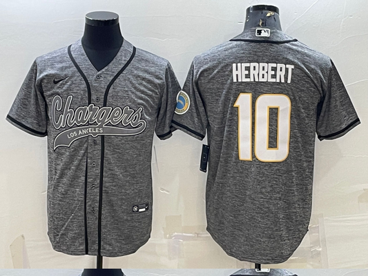 Adult Los Angeles Chargers Justin Herbert NO.10 Football Jerseys