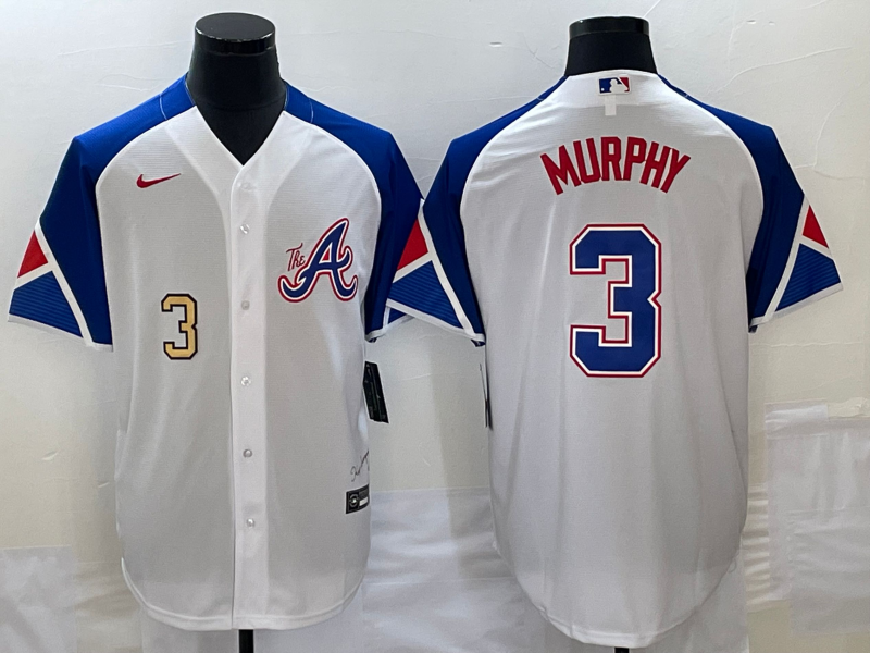 Men/Women/Youth Atlanta Braves Dale Murphy #3 baseball Jerseys