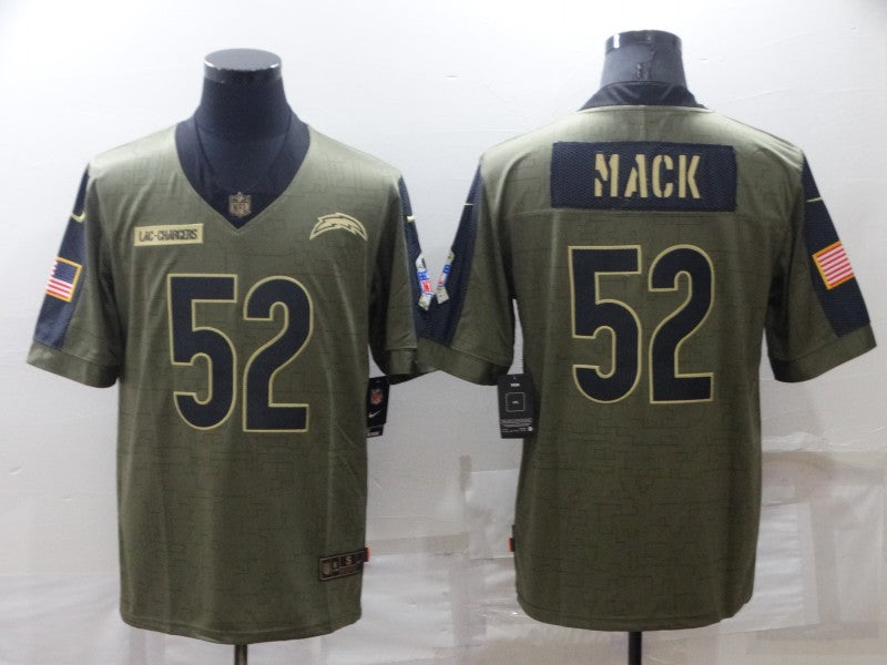 Adult Los Angeles Chargers Khalil Mack NO.52 Football Jerseys