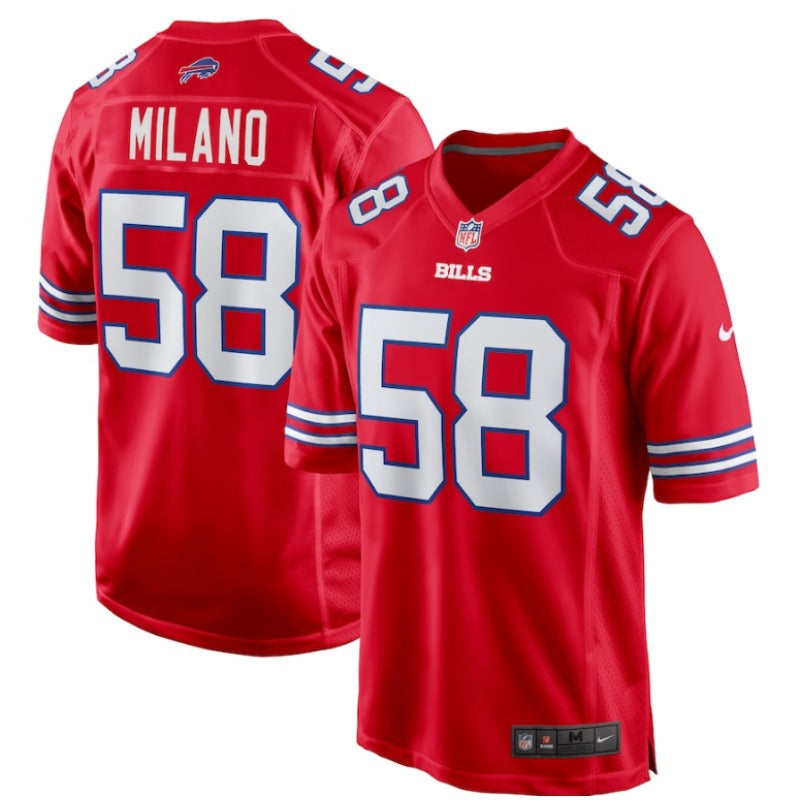 New Season Adult Buffalo Bills Matt Milano NO.58 Football Jerseys