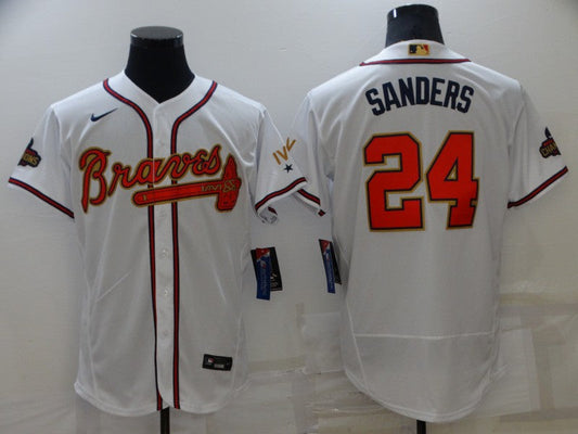 Men/Women/Youth Atlanta Braves Deion Sanders #24 baseball Jerseys