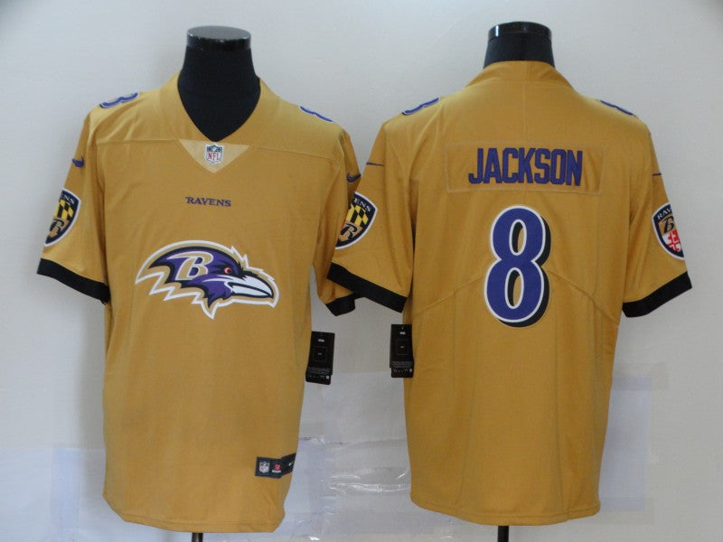 Adult Baltimore Ravens Lamar Jackson NO.8 Football Jerseys